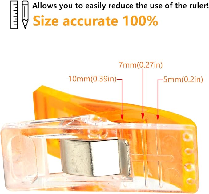 100 Pcs Premium Sewing Clips Multipurpose Sewing Accessories Quilting Supplies - Image 2