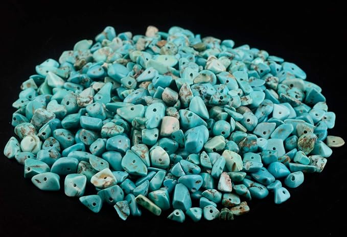Chip Stone Beads Turquoise 5-8mm About 400 Pieces Irregular Gemstones Healing - Image 2