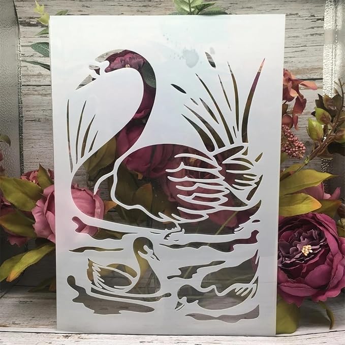TIAMECH A4 Reusable Duck Goose Swan Stencil - Image 4