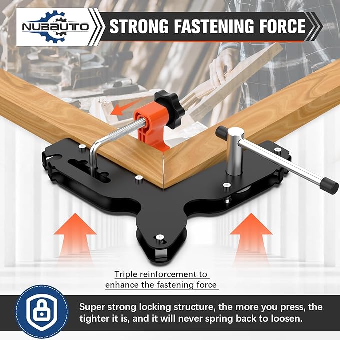 Upgraded Miter Max Corner Clamps,Heavy-Duty Miter Clamps for Woodworking,Making Window Casing, Making Door Casing, Picture Frames,Cabinet Trim,Crafting Projects and More-Stronger & Easier to Use,1PCS