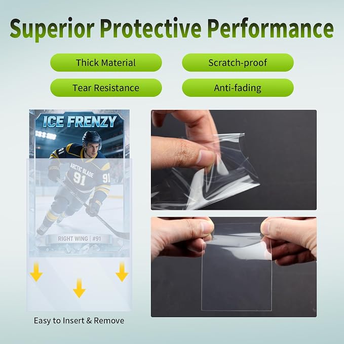5000 Counts Card Sleeves for Trading Cards, Soft Penny Sleeves Clear Baseball - Image 4
