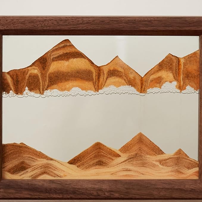 Solid Wood Oasis Mini Art Liquid Motion 360-Degree Rotation, Made of Black - Image 5