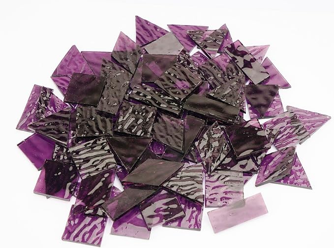 200G Oversize Transparent Glass Mosaic Tiles - Image 3