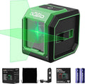 Green Laser Level with Self-leveling& Manual Mode Horizontal and Vertical Lazer Level with 360°Magnetic Bracket, 2xAA Batteries for Construction Home Decoration DIY etc.