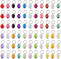 PH PandaHall 110pcs 22 Colors Crystal Bead Charms, 5mm Crystal Dangle Charm by PHPandaHall