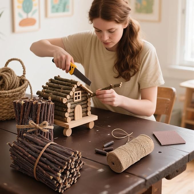 Suncalla 251 Pack Wooden Log Sticks - Image 3