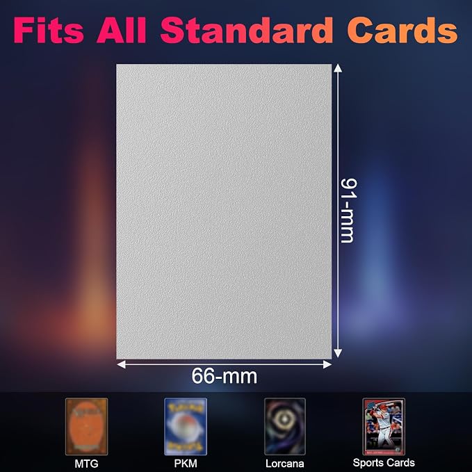 200 Pack Card Sleeves, Matte Dual Trading Card Sleeves - Image 6