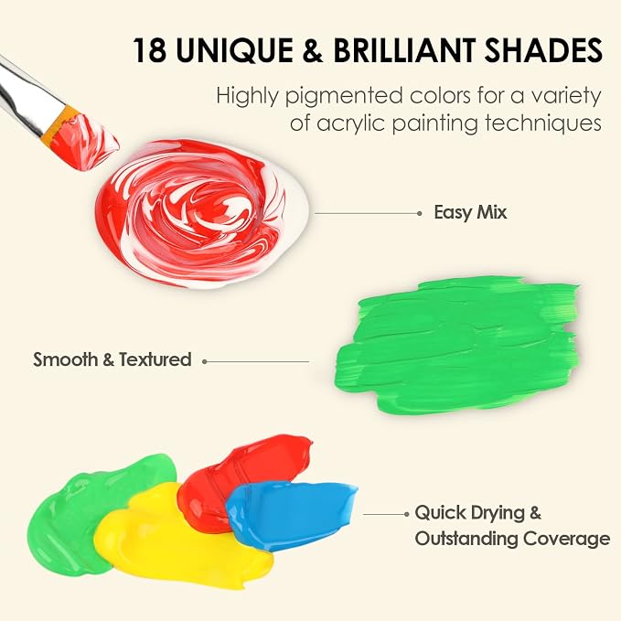 GOTIDEAL Acrylic Paint Set - Image 5