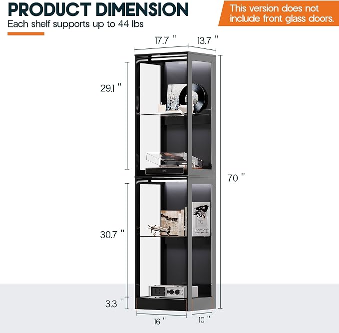 AMERLIFE RGB Display Open Cabinet - Image 2