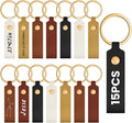 Wavyknot 100 Pcs PU Leather Keychain Blanks Bulk Laser Engraving Blanks by Wavyknot