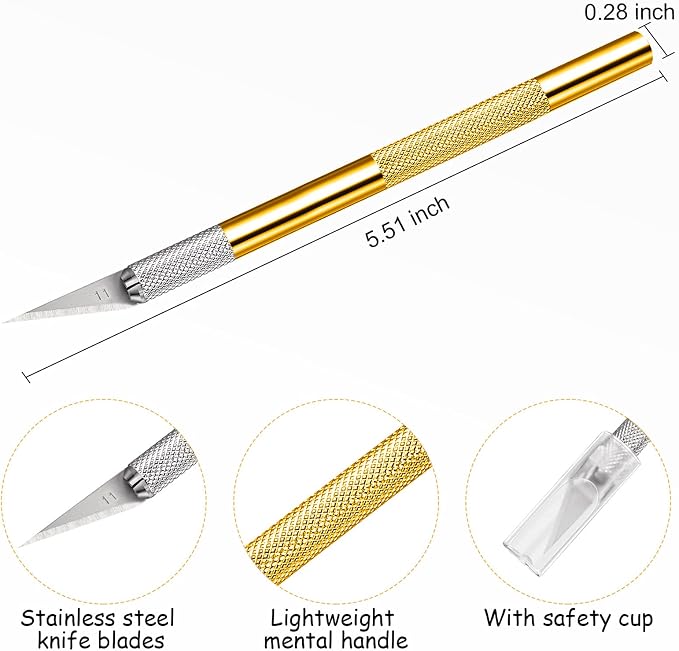 15 Pack Exacto Knife Set, Hobby Knife, Back to School Supplies Craft Knifes Kit - Image 2