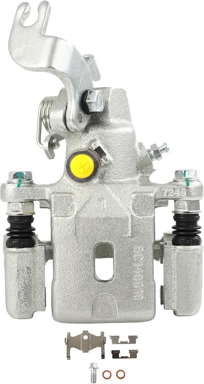 SCITOO 19-B2854 Rear Left Disc Brake Caliper w/Bracket Fit For Hyundai For Elantra 2001-2004,For Hyundai For Tiburon 2003-2004,For Kia For Spectra 2004, Single Piston