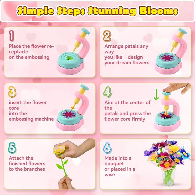weirtoya Flower Bouquet Craft Kit, DIY Arts and Crafts - Image 5