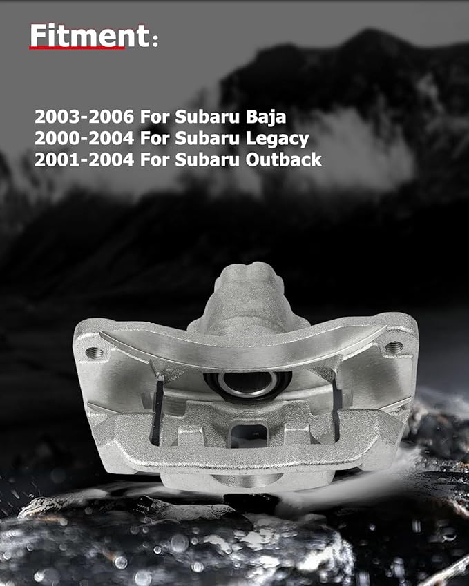 cciyu Rear Left Brake Caliper Assembly w/Bracket 19B2583 2003 2004 2005 2006 For Subaru For Baja,2000 2001 2002 2003 2004 For Subaru For Legacy,2000 2001 2002 2003 2004 For Subaru For Outback