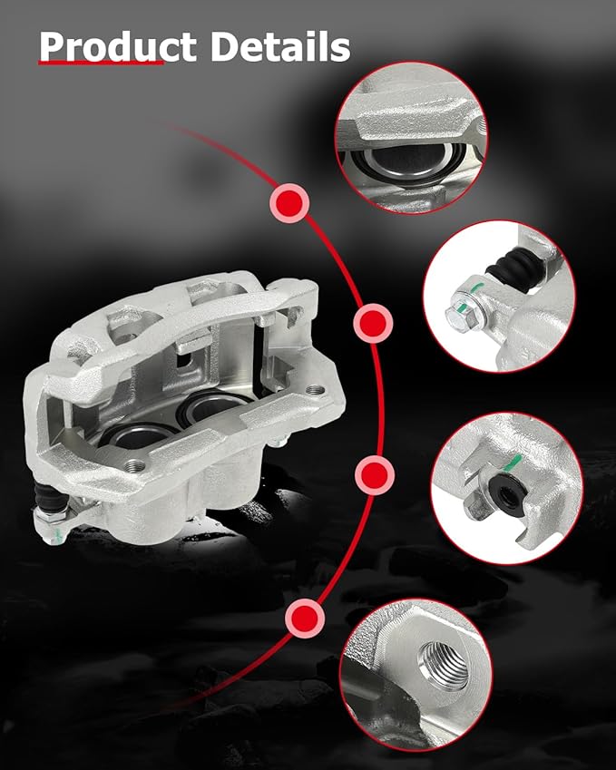 cciyu Front Left & Right Brake Calipers Assembly w/Bracket 19B2958 19B2959 For Acura For RDX,For Honda For Accord Crosstour/For Crosstour/For CR-V/For Odyssey