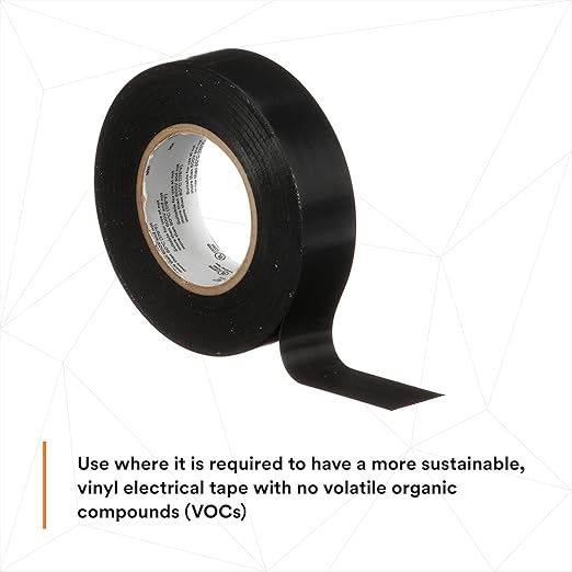 Bundle of 3M Temflex Electrical Tape 165, Black, 3/4 in x 60 ft, 10 Roll Pack + 3M Performance Plus Wire Connector T/R+JUG, Tan/Red, Flexible Steel Spring Connectors, Jug of 750, 22-8 AWG