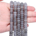 Songxi 5x8mm Natural Gray Labradorite Stone Rondelle Beads, Gemstone by SongXi