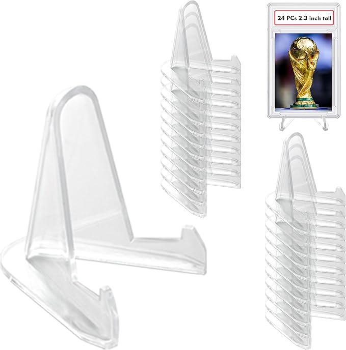 LRANFOW Thickened Version 24 Packs Card Stands Sports Card Holder, Card Display by Unknown