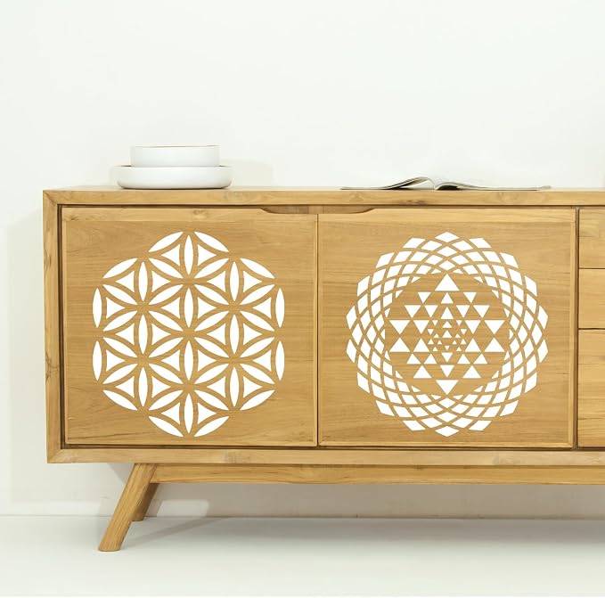 Sacred Geometry Stencil 8inch Reusable Stencils - Image 8