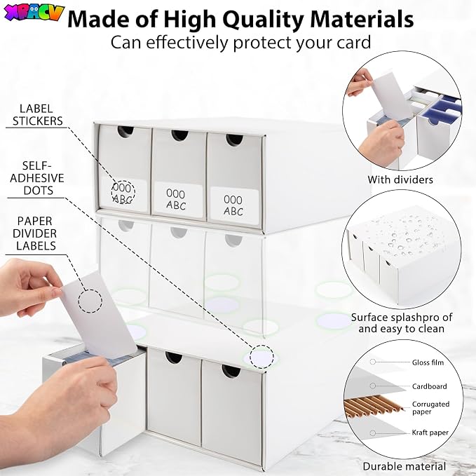 Trading Card Storage Box, 9 Drawer Top Loaders Storage Box - Image 3