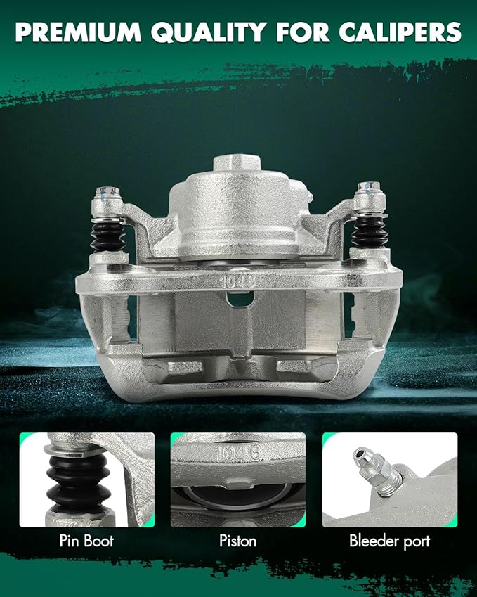 SCITOO Front Left Brake Caliper With Bracket 19B2917 Compatible For Honda For CR-V 2005-2006