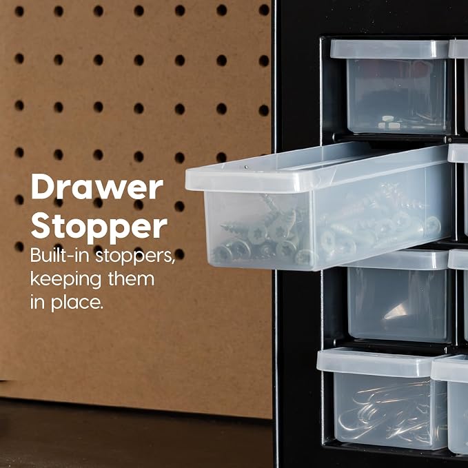 IRIS USA 10-Drawer Organizer, Made in USA, Teacher Toolbox, Plastic Storage - Image 6