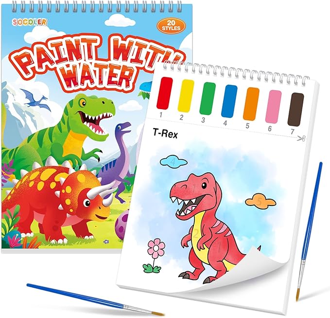 SOCOLER Paint with Water Coloring Books by SOCOLER