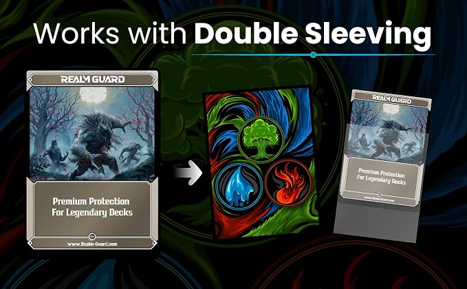 100ct Textured Matte TCG/MTG Card Art Sleeves - Image 4