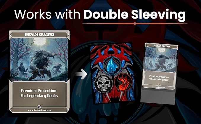 100ct Textured Matte TCG/MTG Card Art Sleeves - Image 4