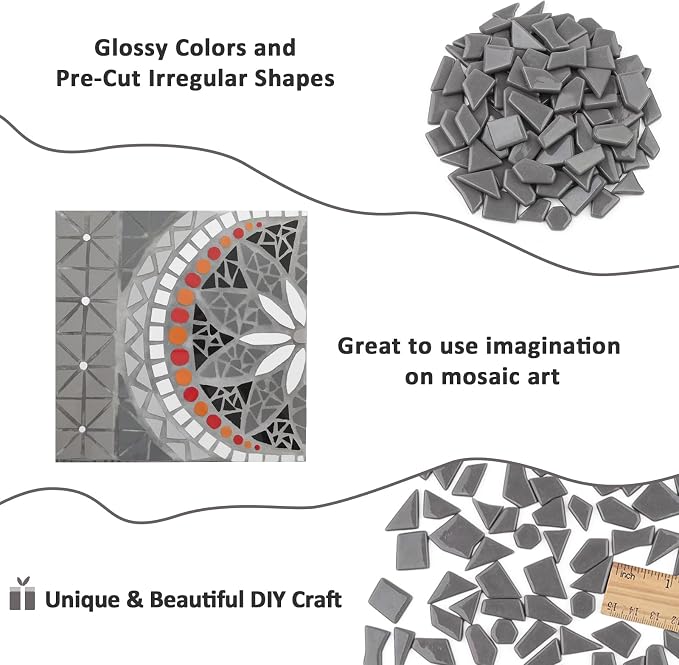 Youway Style Gray Glass Mosaic Tiles - Image 7