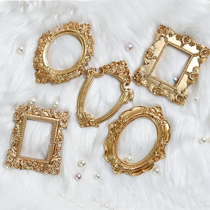 5 Pcs Mini Gold Frames - Image 6