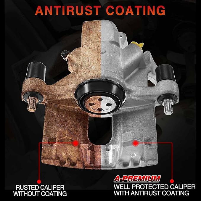 A-Premium Disc Brake Caliper Assembly without Bracket Compatible with Select Mini Models - CCooper 2003(From 04/2003), Cooper 2004-2006, Cooper (Convertible) 2008 - Rear Right Passenger Side