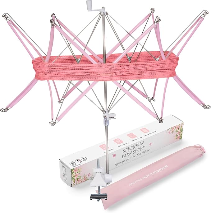 SPEENSUN Yarn Swift, Adjustable Angle/Height Yarn Umbrella Turn Loose Yarn into by SPEENSUN
