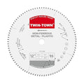 TWIN-TOWN 12-Inch 96 Tooth TCG Aluminum Cutting Saw Blade for Miter/Table Saws - Precision Circular Saw Blades for Aluminum, Plastics, Non-Ferrous Metals with 1" Arbor