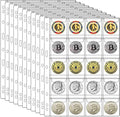220 Pockets Coin Binder Collection Supplies Pages, Standard 9 Hole Coin by Xxmbbjy
