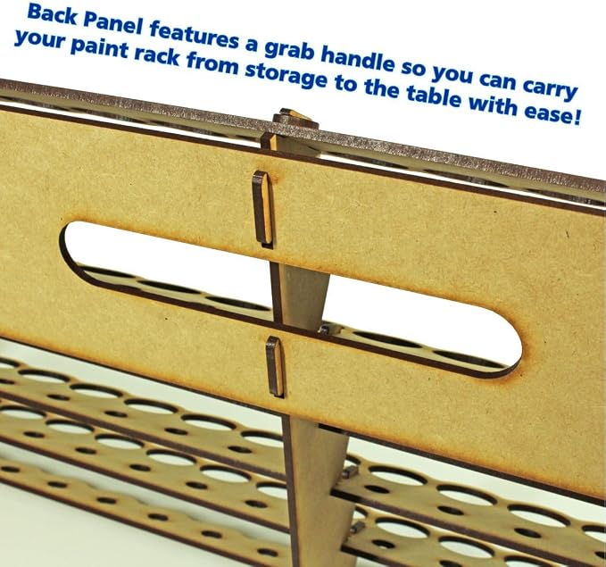 LITKO Paint Rack | Holds 108 18mL Dropper Bottles | Wall Mount | Workbench | - Image 7