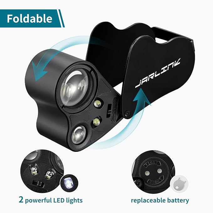 JARLINK 3 Pack Jewelers Loupe - Image 2