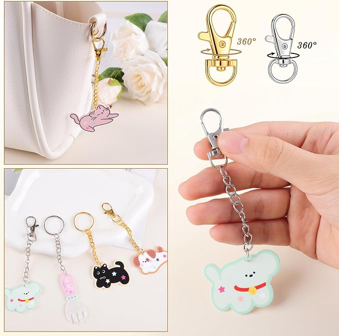 BESARME 1130PCS Keychain Making Kit Jump Rings - Image 7