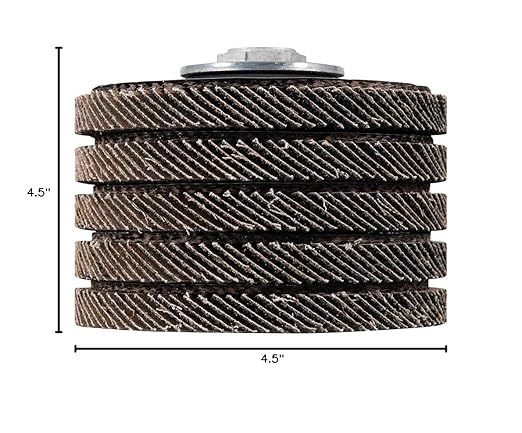 BHA High Density Zirconia Flap Discs Jumbo Grinding Wheels XL Type 27, 4.5" x 5/8"-11, 5 Pack (36 Grit)