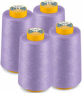 AK TRADING CO. 4-Pack Lavender All Purpose Sewing Thread Cones of High Tensile by Fabrics%7CEventDecor%7CCrafts%7CUpholsteryFoam