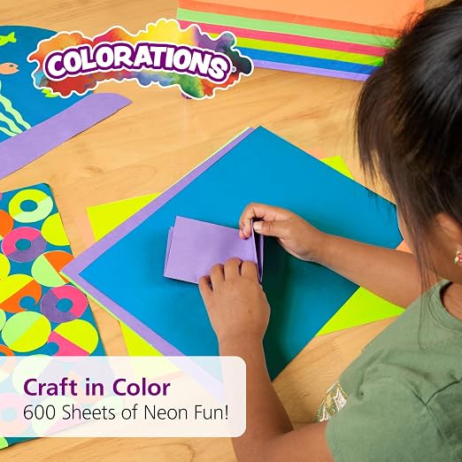 Colorations Neon Lightweight Craft Paper - Image 4
