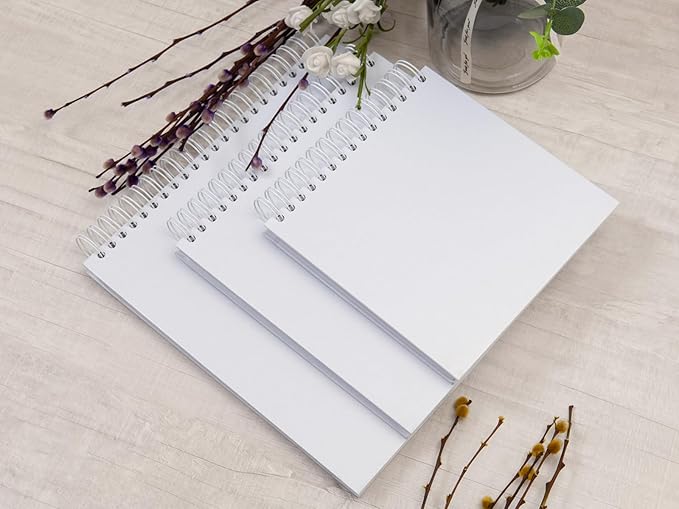 potricher 10 x 10 Inch DIY Scrapbook Photo Album 80 Pages Thick Kraft Blank - Image 6
