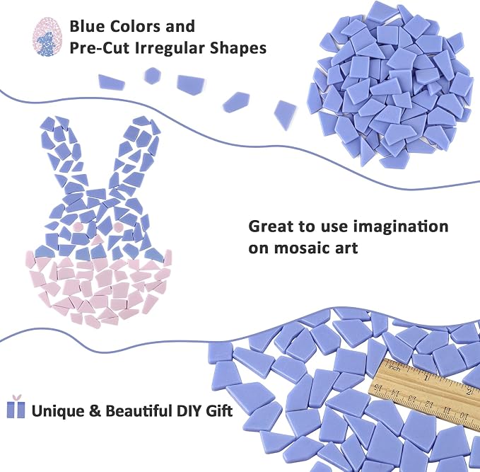 Youway Style Blue Glass Mosaic Tiles - Image 7