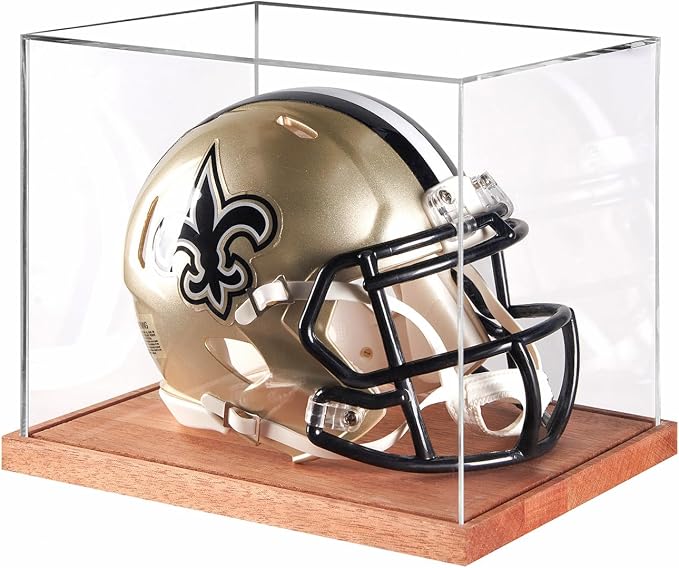 LITY Mini Helmet Display Case, No Assembly Required Acrylic Clear 1/2 Football by Unknown
