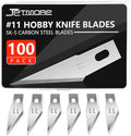 Jetmore 100 Pack Exacto Knife Blades, Hobby & Craft Knife Replacement Blades by Jetmore