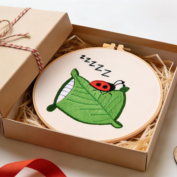 Embroidery Kits for Beginners Adults, Cute Hand Embroidery Starter Kit - Image 2