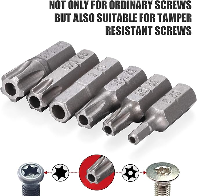 214-Piece Screwdriver Bit Set S2 Steel Drill bit set Power Bit Set with Security Bits