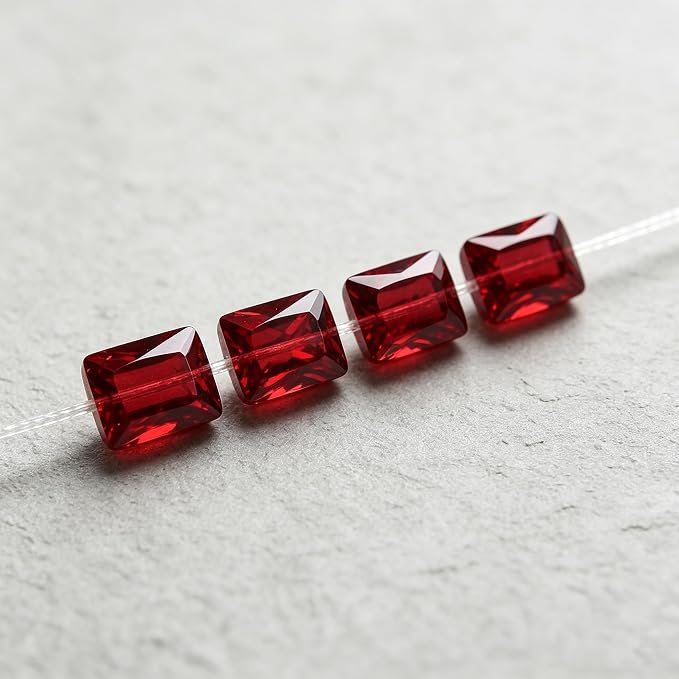 Ruby Red Cubic Zirconia Loose Beads Unset - Image 5