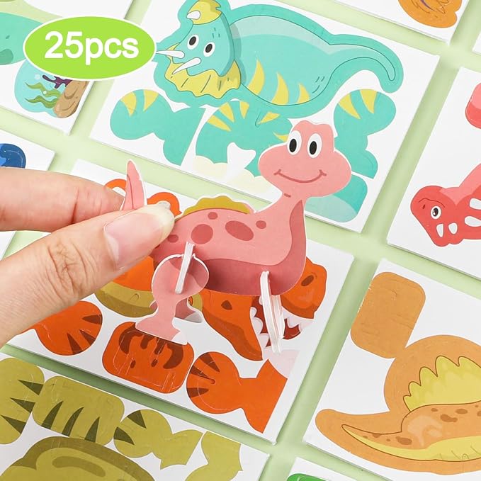 LOMIMOS Educational 3D Cartoon Puzzle, 3D Jigsaw Cartoon Model Creative Learning - Image 6