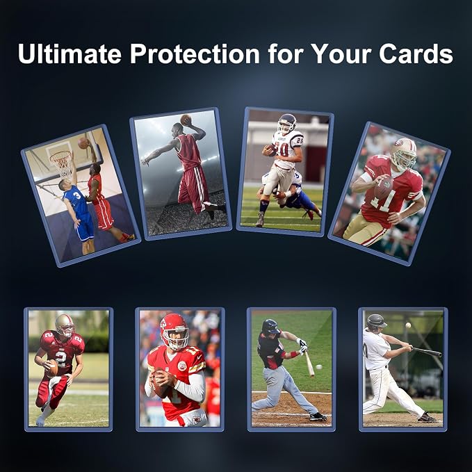 200 Card Sleeves Hard Plastic, Premium Trading Card Holder - Image 6